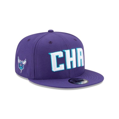 Charlotte Hornets Gorra | New Era NBA Statement Edition 9fifty Snapback Cap Mexico - Morados